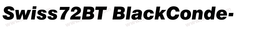 Swiss72BT BlackConde字体转换